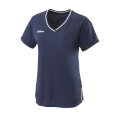 Koszulka tenisowa Wilson V-Neck Team II granatowa damska